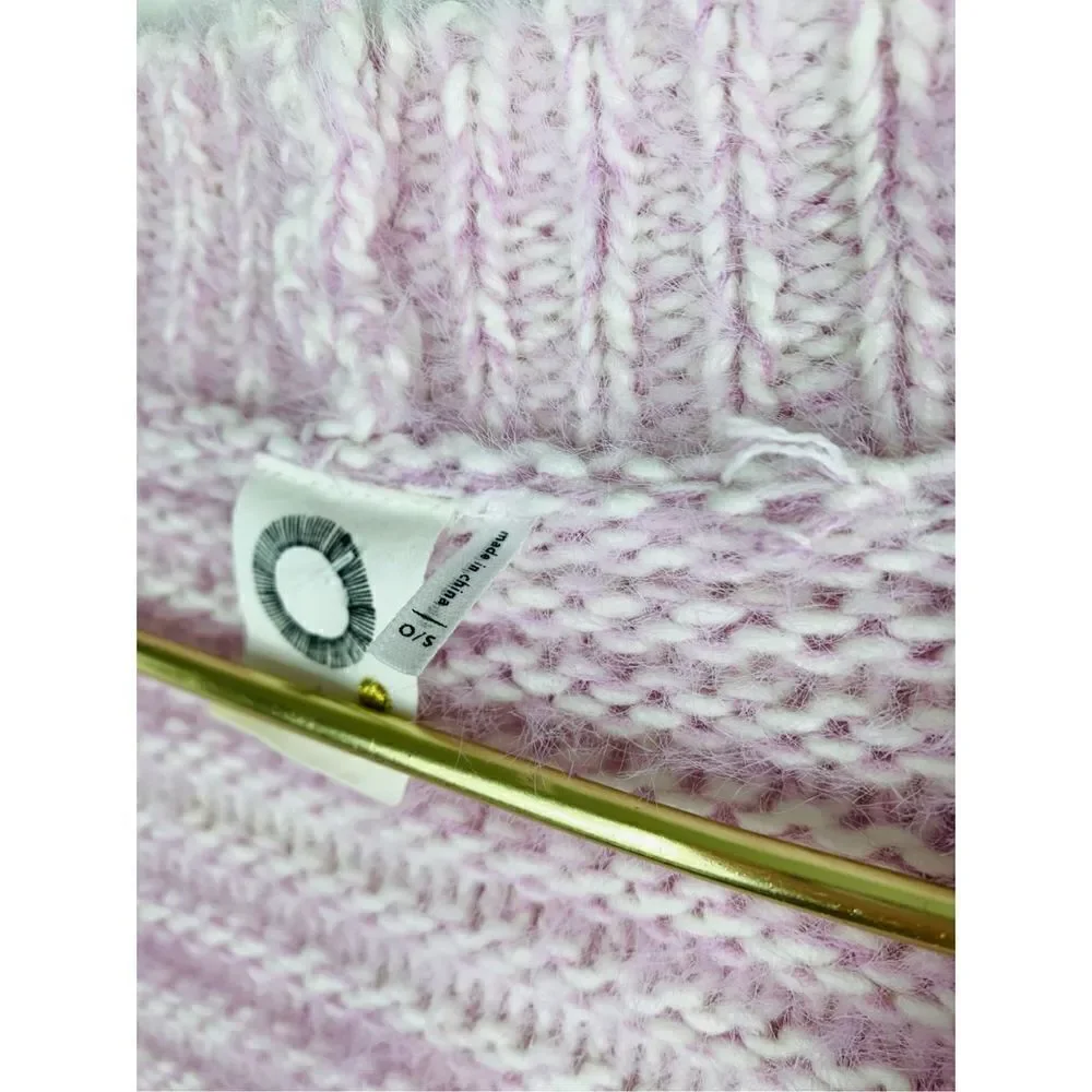 ANTHROPOLOGIE Akemi + Kin Tallulah Eyelash Cardigan Sweater Pink OS One Size - Picture 4 of 6